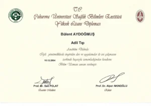 Master’s Degree in Forensic Medicine